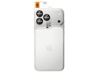 Spigen Optik Pro GLAS.TR EZ FIT 2-Pack Tempered Glass Camera Screen Protector for iPhone 18 Pro / 18 Spigen Optik Pro GLAS.TR EZ FIT 2-Pack Tempered Glass Camera Screen Protector for iPhone 18 Pro / 18