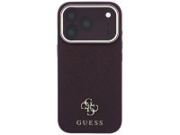 Funda Guess Saffiano Small 4G y Classic Logo MagSafe para iPhone 18 Pro / 17 Pro - Borgoña Funda Guess Saffiano Small 4G y Classic Logo MagSafe para iPhone 18 Pro / 17 Pro - Borgoña