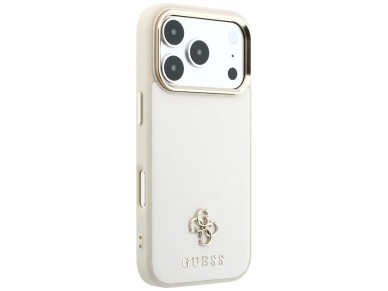 Guess Saffiano Small 4G & Classic Logo MagSafe case for iPhone 17 Pro Max / 18 Pro Max - beige Guess Saffiano Small 4G & Classic Logo MagSafe case for iPhone 17 Pro Max / 18 Pro Max - beige