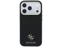Guess Saffiano Small 4G & Classic Logo MagSafe Case for iPhone 17 Pro Max / 18 Pro Max - Black