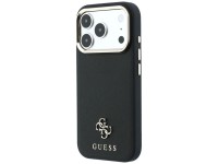 Guess Saffiano Small 4G & Classic Logo MagSafe Case for iPhone 17 Pro Max / 18 Pro Max - Black