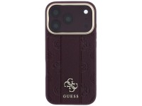 Capa Guess Stripe Peony 4G Logo MagSafe para iPhone 18 Pro / 17 Pro - Bordô Capa Guess Stripe Peony 4G Logo MagSafe para iPhone 18 Pro / 17 Pro - Bordô