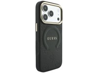 Capa Guess Saffiano Peony & Ring MagSafe para iPhone 17 Pro Max / 18 Pro Max - Preta Capa Guess Saffiano Peony & Ring MagSafe para iPhone 17 Pro Max / 18 Pro Max - Preta