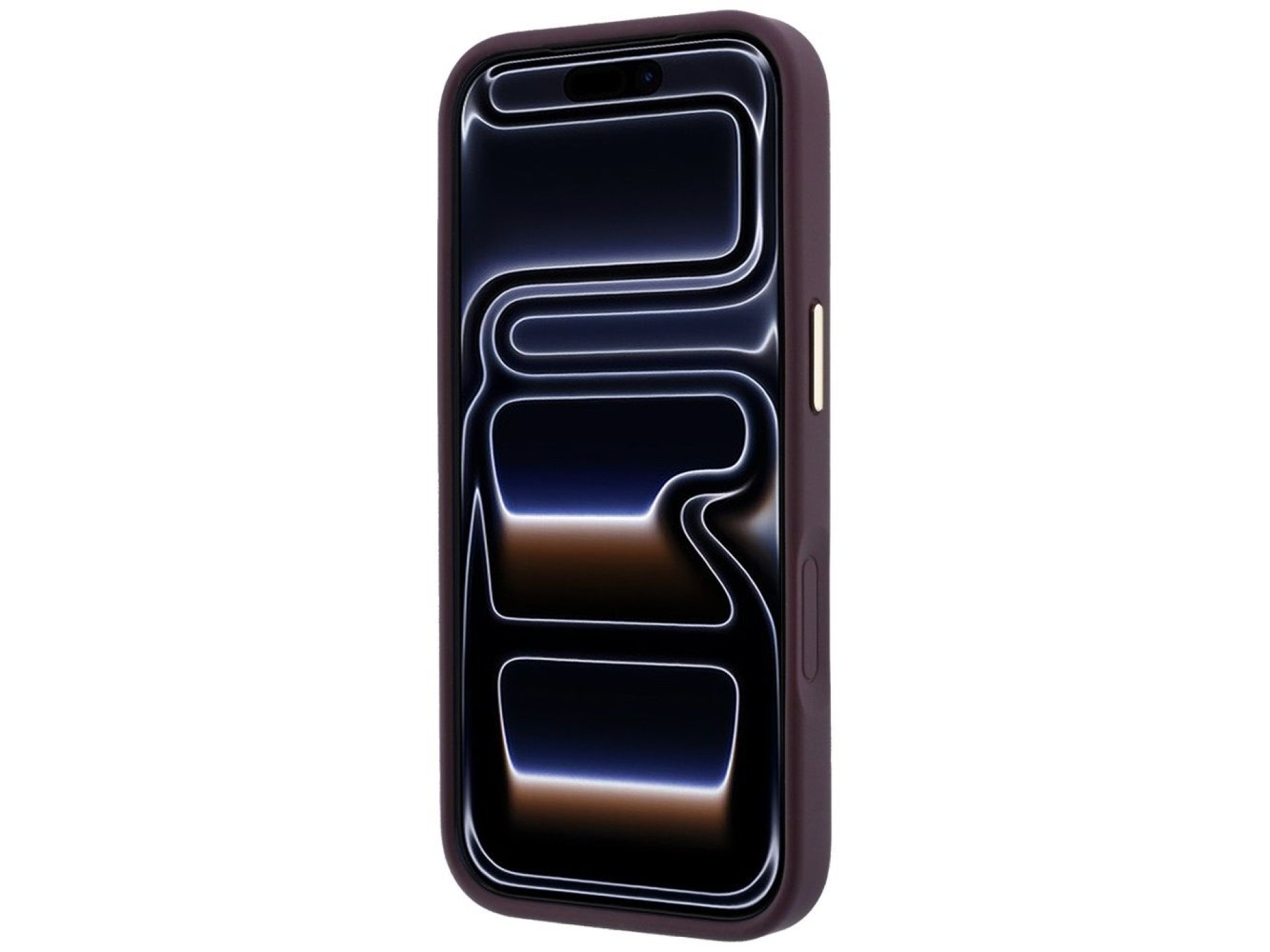 Capa Guess Stripe Peony 4G Logo MagSafe para iPhone 18 Pro / 17 Pro - Bordô