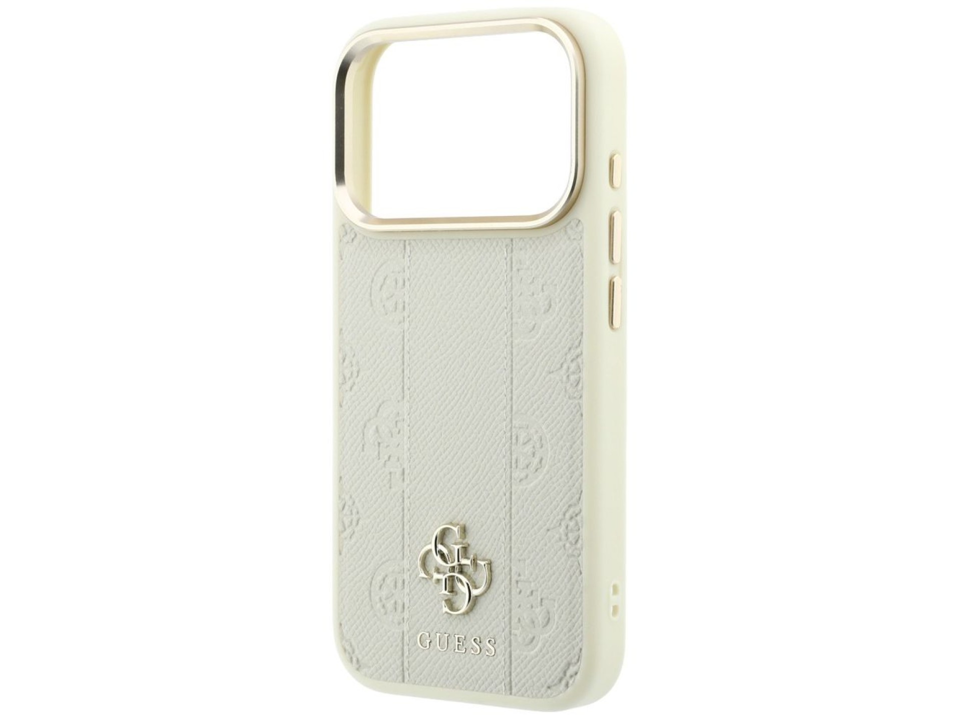 Guess Stripe Peony 4G Logo MagSafe Case for iPhone 18 Pro Max / 17 Pro Max - Beige