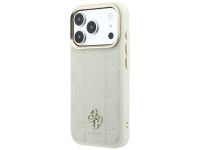 Capa Guess Stripe Peony 4G Logo MagSafe para iPhone 18 Pro / 17 Pro - Bege Capa Guess Stripe Peony 4G Logo MagSafe para iPhone 18 Pro / 17 Pro - Bege