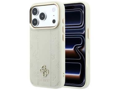 Guess Stripe Peony 4G Logo MagSafe Case for iPhone 18 Pro Max / 17 Pro Max - Beige Guess Stripe Peony 4G Logo MagSafe Case for iPhone 18 Pro Max / 17 Pro Max - Beige