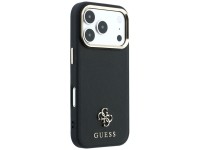 Guess Saffiano Small 4G & Classic Logo MagSafe Case for iPhone 17 Pro Max / 18 Pro Max - Black