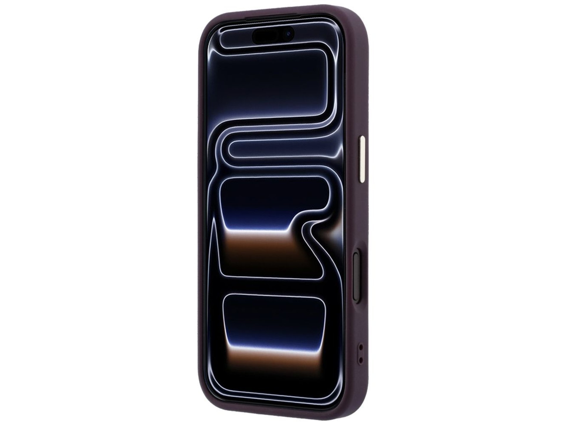 Capa Guess Saffiano Small 4G com Logo Clássico e MagSafe para iPhone 18 Pro / 17 Pro - Bordô