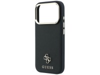 Guess Saffiano Small 4G & Classic Logo MagSafe Case for iPhone 17 Pro Max / 18 Pro Max - Black