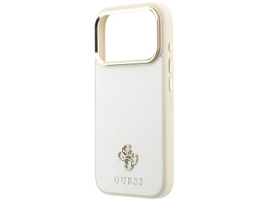 Guess Saffiano Small 4G & Classic Logo MagSafe case for iPhone 17 Pro Max / 18 Pro Max - beige Guess Saffiano Small 4G & Classic Logo MagSafe case for iPhone 17 Pro Max / 18 Pro Max - beige