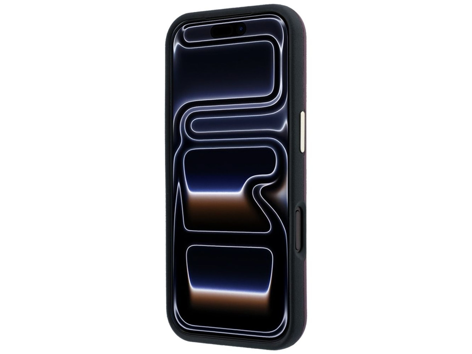 Capa Guess Perfurada 4G com Logo Dourado e MagSafe para iPhone 18 Pro / 17 Pro - Bordô