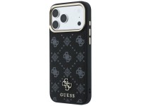 Capa Guess Peony 4G com logo pequeno e MagSafe para iPhone 17 Pro Max / 18 Pro Max - Preta Capa Guess Peony 4G com logo pequeno e MagSafe para iPhone 17 Pro Max / 18 Pro Max - Preta