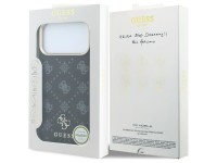 Capa Guess Peony 4G com logo pequeno e MagSafe para iPhone 17 Pro Max / 18 Pro Max - Preta Capa Guess Peony 4G com logo pequeno e MagSafe para iPhone 17 Pro Max / 18 Pro Max - Preta