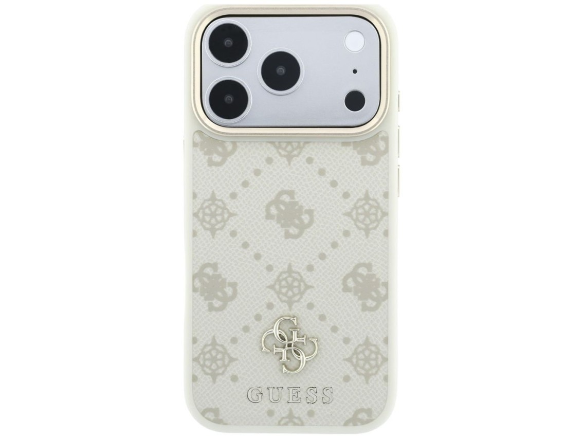 Guess Peony 4G Small Logo MagSafe Case for iPhone 17 Pro Max / 18 Pro Max - Beige