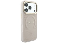 Guess Saffiano Peony & Ring MagSafe case for iPhone 17 Pro / 18 Pro - pink Guess Saffiano Peony & Ring MagSafe case for iPhone 17 Pro / 18 Pro - pink
