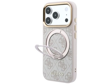 Guess Ring Stand 360 4G Classic Logo MagSafe Case for iPhone 17 Pro Max / 18 Pro Max - Pink Guess Ring Stand 360 4G Classic Logo MagSafe Case for iPhone 17 Pro Max / 18 Pro Max - Pink