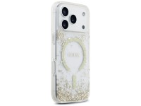 Capa MagSafe Guess com base em resina e glitter para iPhone 18 Pro / 17 Pro - Dourada