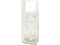 Capa MagSafe Guess com base em resina e glitter para iPhone 18 Pro / 17 Pro - Dourada