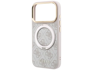 Guess Ring Stand 360 4G Classic Logo MagSafe Case for iPhone 17 Pro Max / 18 Pro Max - Pink Guess Ring Stand 360 4G Classic Logo MagSafe Case for iPhone 17 Pro Max / 18 Pro Max - Pink