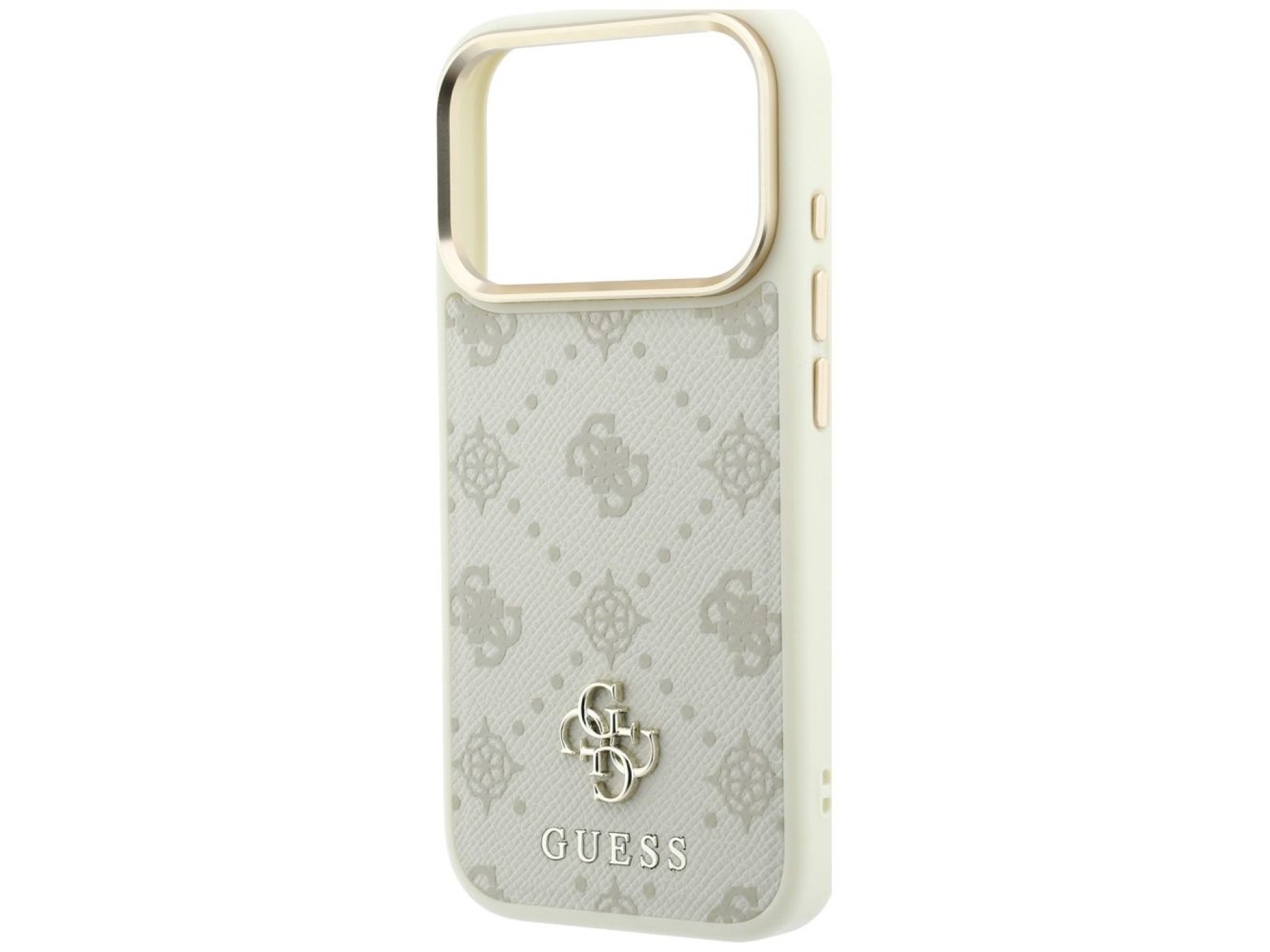 Guess Peony 4G Small Logo MagSafe Case for iPhone 17 Pro Max / 18 Pro Max - Beige