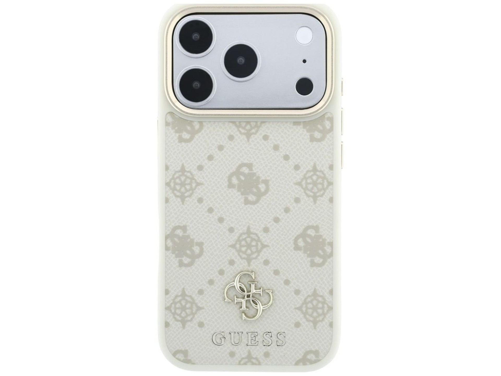 Guess Peony 4G Small Logo MagSafe Case for iPhone 17 Pro Max / 18 Pro Max - Beige