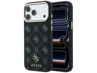 Capa Guess Peony 4G com logo pequeno e MagSafe para iPhone 17 Pro Max / 18 Pro Max - Preta Capa Guess Peony 4G com logo pequeno e MagSafe para iPhone 17 Pro Max / 18 Pro Max - Preta