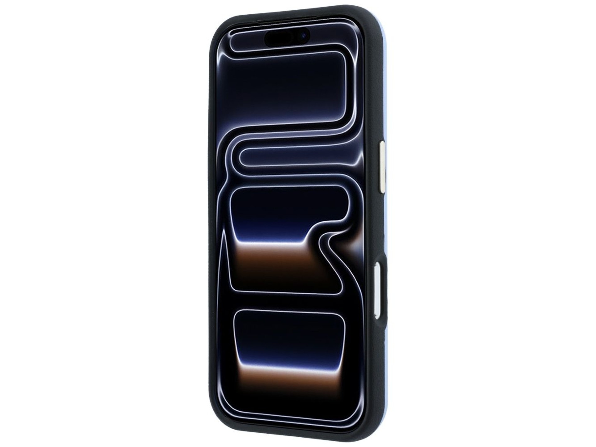 Capa Guess Perfurada 4G com Logo Dourado e MagSafe para iPhone 18 Pro Max / 17 Pro Max - Azul Claro
