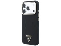 Capa Guess Kevlar com Logo Triangular e MagSafe para iPhone 17 Pro / 18 Pro - Preta Capa Guess Kevlar com Logo Triangular e MagSafe para iPhone 17 Pro / 18 Pro - Preta