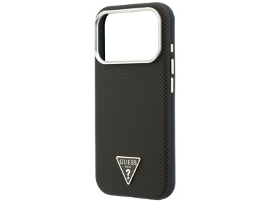 Capa Guess Kevlar com Logo Triangular e MagSafe para iPhone 17 Pro / 18 Pro - Marrom
