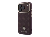 Capa Guess Peony 4G com logo pequeno e MagSafe para iPhone 17 Pro / 18 Pro - Bordô Capa Guess Peony 4G com logo pequeno e MagSafe para iPhone 17 Pro / 18 Pro - Bordô