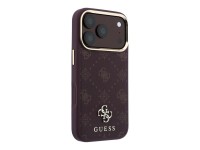 Capa Guess Peony 4G com logo pequeno e MagSafe para iPhone 17 Pro / 18 Pro - Bordô Capa Guess Peony 4G com logo pequeno e MagSafe para iPhone 17 Pro / 18 Pro - Bordô