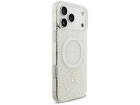 Guess IML Flowers Allover Electroplated with Pearl Strap MagSafe Case for iPhone 18 Pro Max / 17 Pro