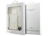 Guess IML Flowers Allover Electroplated with Pearl Strap MagSafe Case for iPhone 18 Pro / 17 Pro - W Guess IML Flowers Allover Electroplated with Pearl Strap MagSafe Case for iPhone 18 Pro / 17 Pro - W