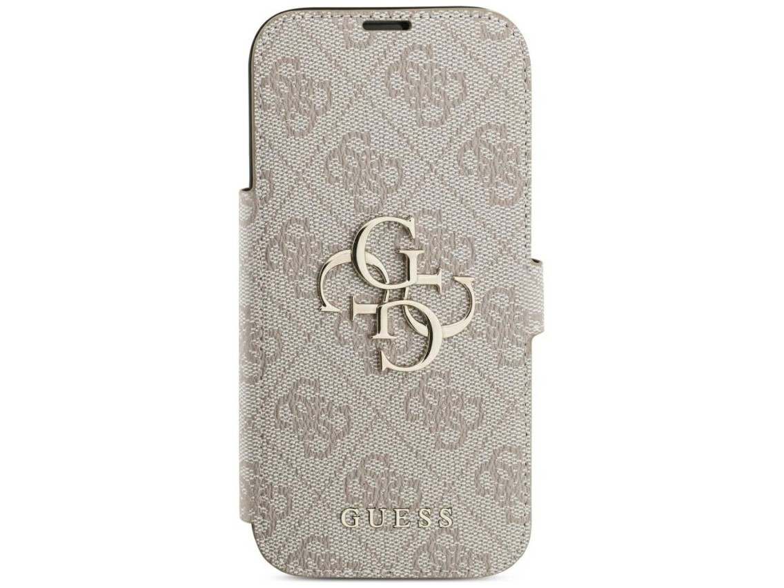 Guess Book 4G Metal Logo Case for iPhone 18 Pro / 17 Pro - Pink