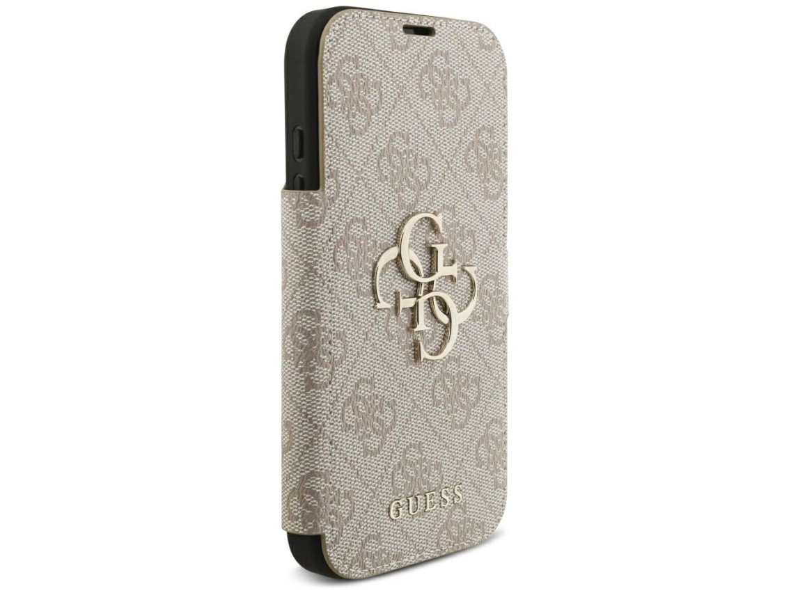 Guess Book 4G Metal Logo Case for iPhone 18 Pro / 17 Pro - Pink