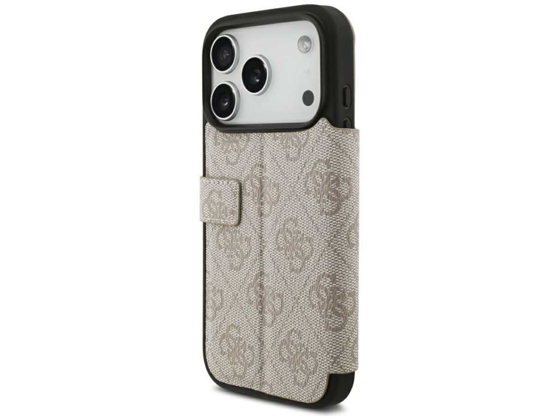 Guess Book 4G Metal Logo Case for iPhone 18 Pro / 17 Pro - Pink