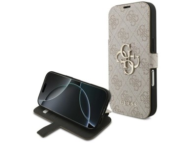 Funda Guess Book 4G con logo met�lico para iPhone 18 Pro / 17 Pro - Rosa