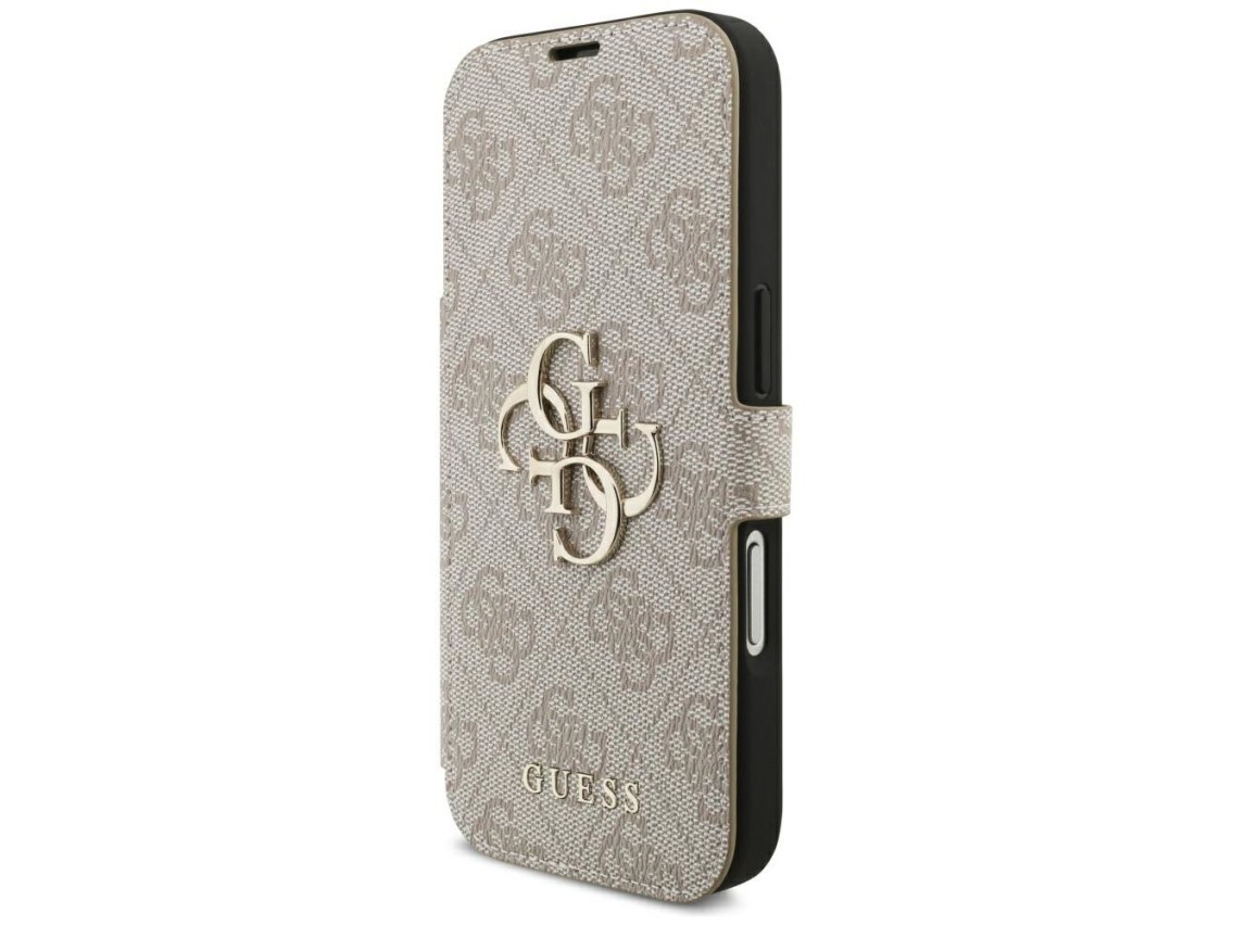 Guess Book 4G Metal Logo Case for iPhone 18 Pro / 17 Pro - Pink