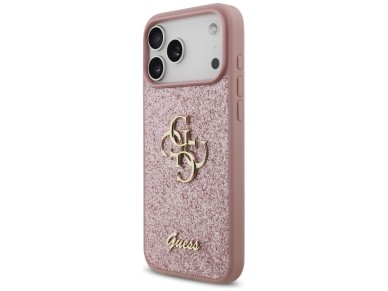 Guess Fixed Glitter Big 4G Case for iPhone 18 Pro Max / 17 Pro Max - Pink Guess Fixed Glitter Big 4G Case for iPhone 18 Pro Max / 17 Pro Max - Pink