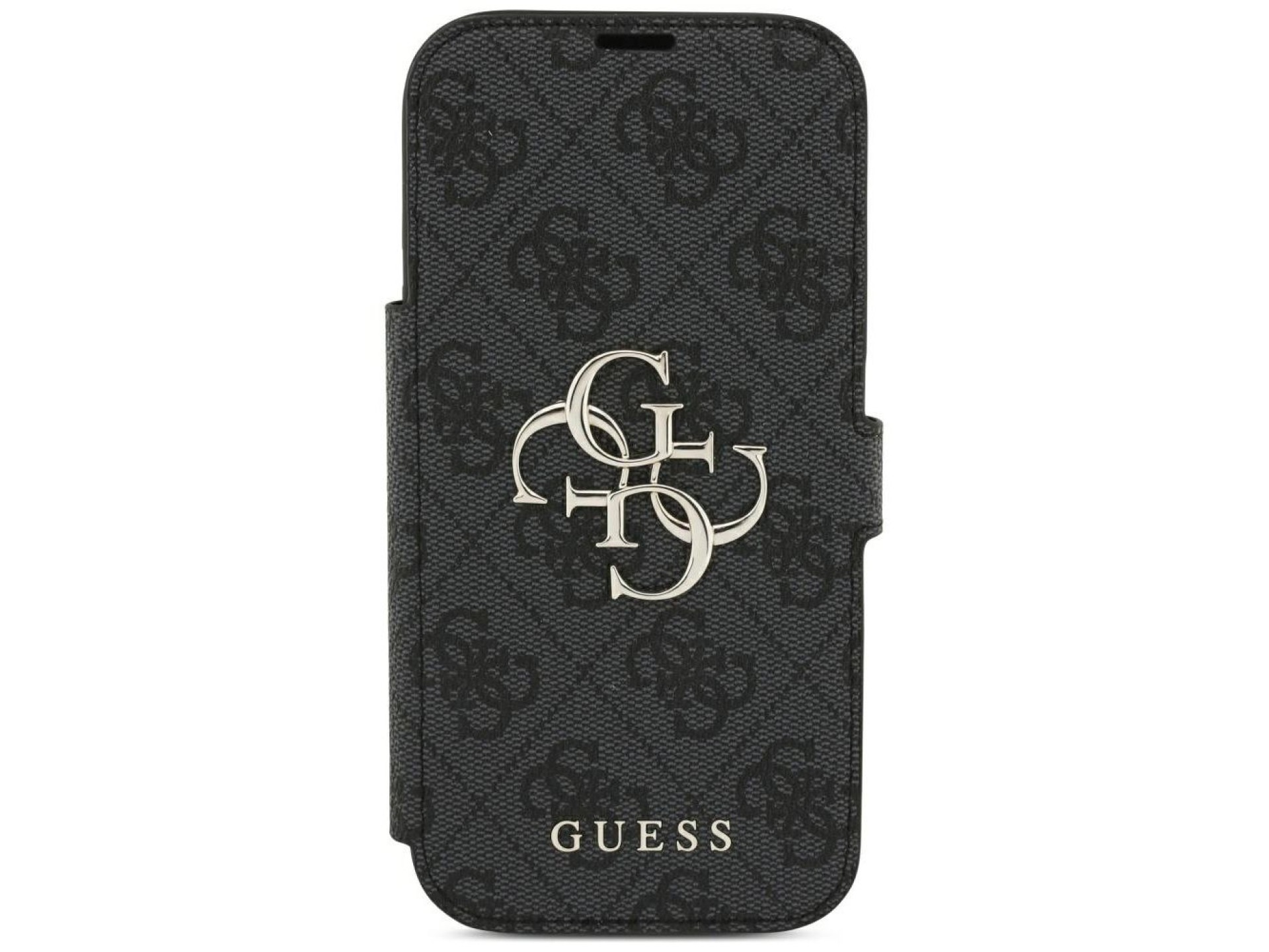 Funda Guess Book 4G con logo metálico para iPhone 18 Pro / 17 Pro - Negra