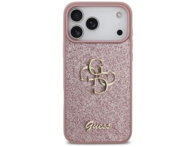 Guess Fixed Glitter Big 4G Case for iPhone 18 Pro Max / 17 Pro Max - Pink Guess Fixed Glitter Big 4G Case for iPhone 18 Pro Max / 17 Pro Max - Pink