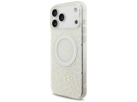 Guess IML Flowers Allover Electroplated with Pearl Strap MagSafe Case for iPhone 18 Pro Max / 17 Pro