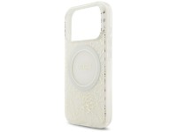 Guess IML Flowers Allover Electroplated with Pearl Strap MagSafe Case for iPhone 18 Pro / 17 Pro - W Guess IML Flowers Allover Electroplated with Pearl Strap MagSafe Case for iPhone 18 Pro / 17 Pro - W