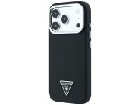 Guess Grained Triangle Logo MagSafe Case for iPhone 17 Pro Max / 18 Pro Max - Black Guess Grained Triangle Logo MagSafe Case for iPhone 17 Pro Max / 18 Pro Max - Black