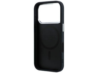 Guess Grained Triangle Logo MagSafe Case for iPhone 17 Pro / 18 Pro - Black Guess Grained Triangle Logo MagSafe Case for iPhone 17 Pro / 18 Pro - Black