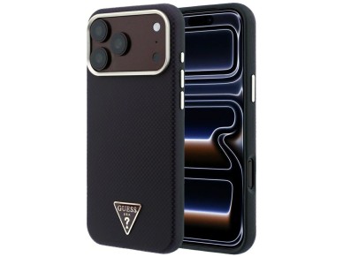 Capa Guess Kevlar com Logo Triangular e MagSafe para iPhone 17 Pro / 18 Pro - Bordô Capa Guess Kevlar com Logo Triangular e MagSafe para iPhone 17 Pro / 18 Pro - Bordô