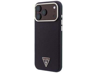 Guess Kevlar Triangle Logo MagSafe Case for iPhone 17 Pro / 18 Pro - Burgundy Guess Kevlar Triangle Logo MagSafe Case for iPhone 17 Pro / 18 Pro - Burgundy