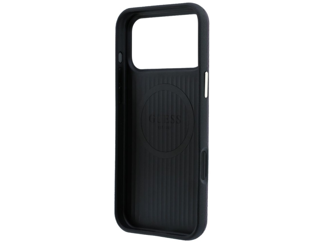 Capa Guess Kevlar com Logo Triangular e MagSafe para iPhone 17 Pro / 18 Pro - Bordô