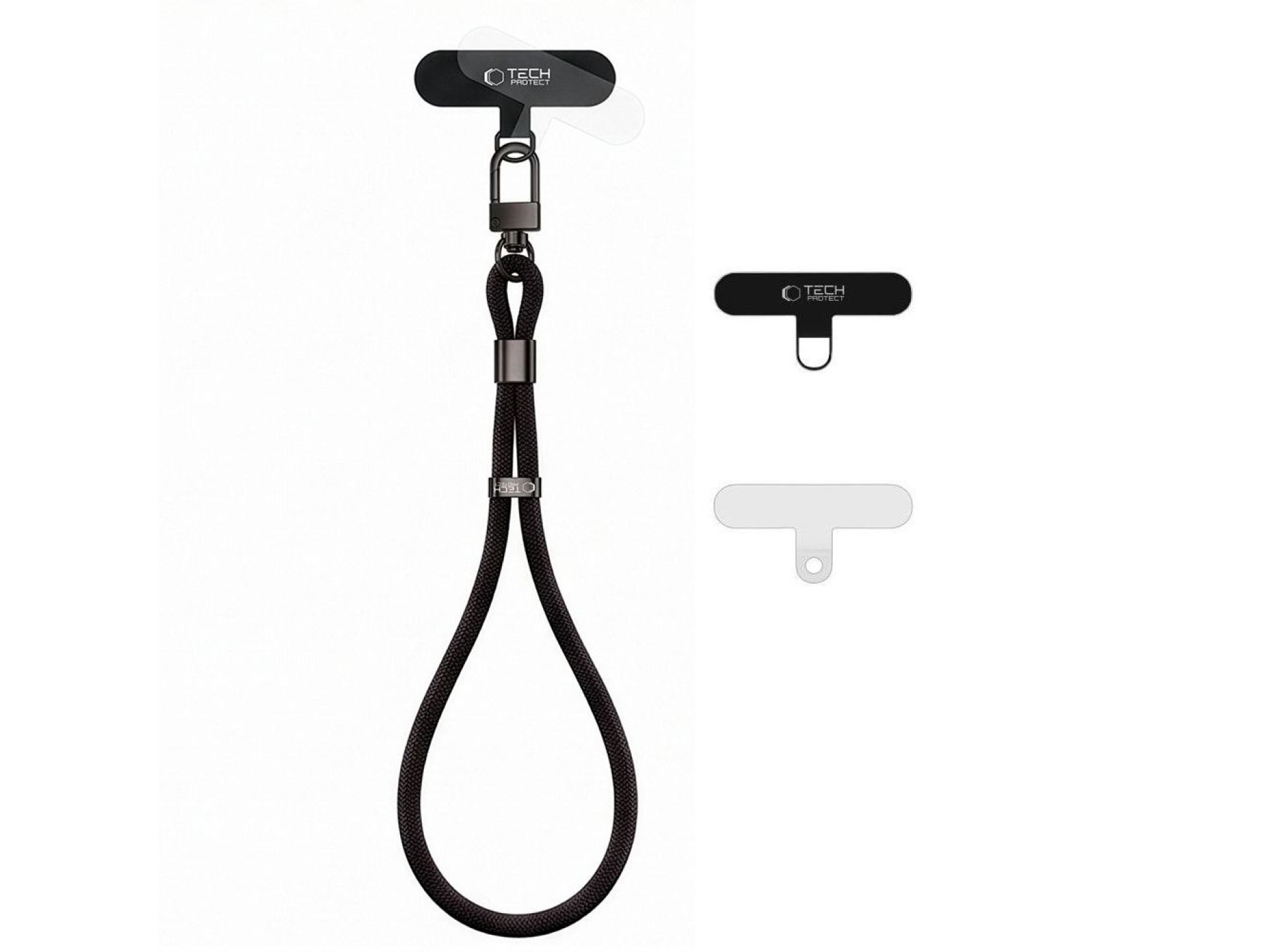 Pulseira de corda Tech-Protect C11S para celular - Preta